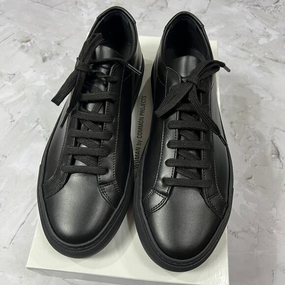NEW COMMON PROJECTS Original Achilles Low Sneaker Black Shoes WOMAN EU 37 US 6.5 - Picture 11 of 13